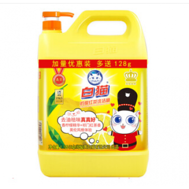 白猫柠檬红茶洗洁精1.29kg